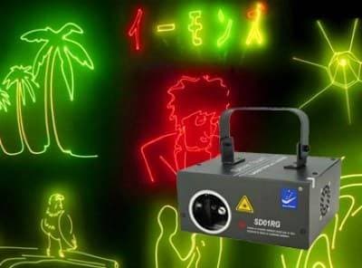 лазерная реклама, программируемый лазерный проектор